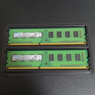 サムスン(SAMSUNG)のSamsung DDR3 4GB 2枚(PCパーツ)