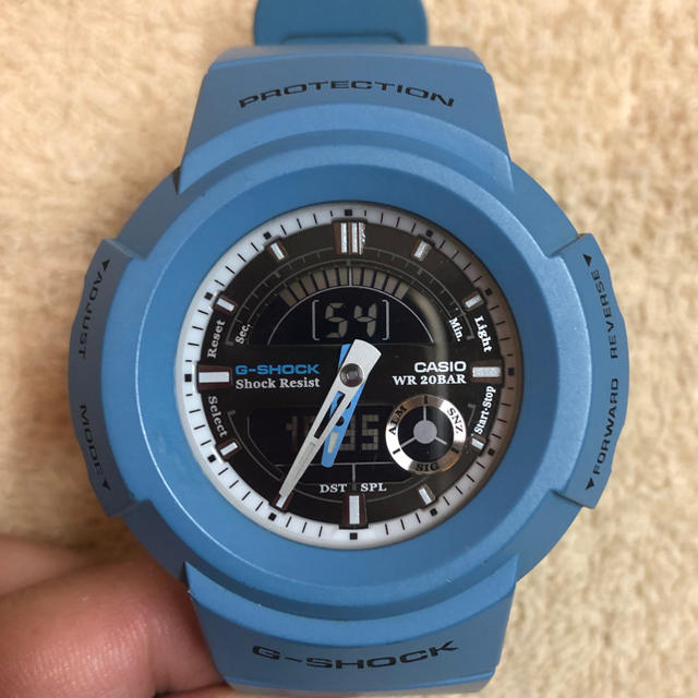 【レア】稼働品 G-SHOCK(デジアナ) AW-582E ブルー