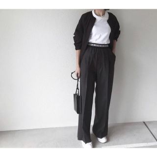 celine ロゴパンツ グレー