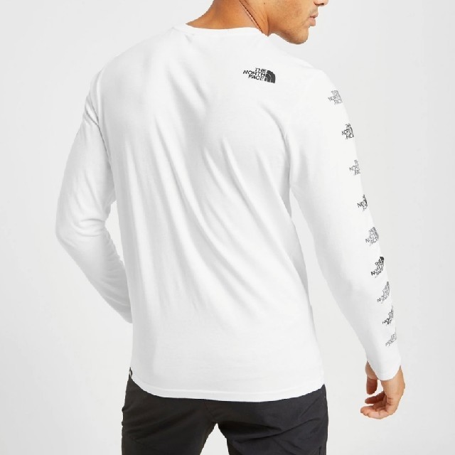 THE NORTH FACE(ザノースフェイス)のノースフェイス リピートロゴ ロンT 海外Mサイズ メンズのトップス(Tシャツ/カットソー(七分/長袖))の商品写真