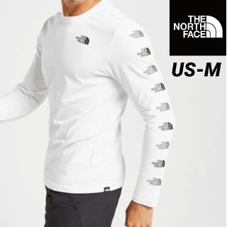 ザノースフェイス(THE NORTH FACE)のノースフェイス リピートロゴ ロンT 海外Mサイズ(Tシャツ/カットソー(七分/長袖))