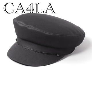 カシラ(CA4LA)のカシラ　キャスケット 帽子 CA4LA  ANCRE10 黒(キャスケット)