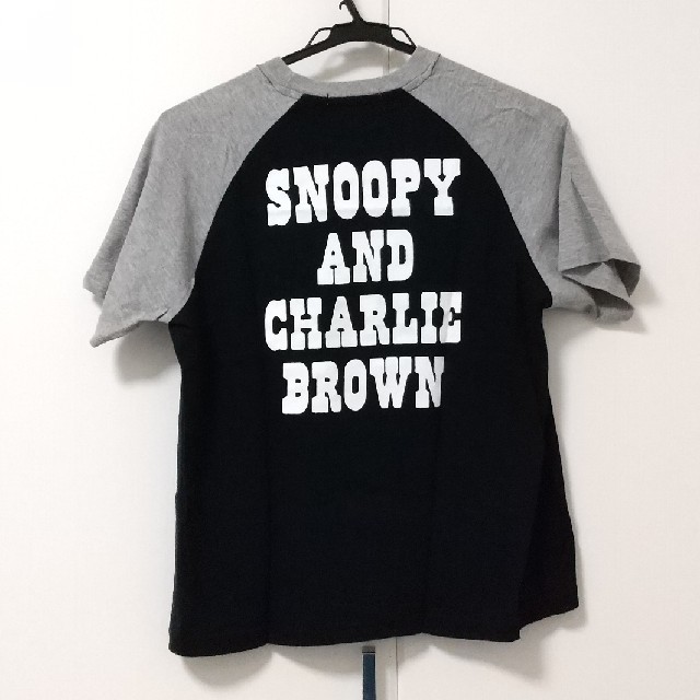 PEANUTS(ピーナッツ)のスヌーピー チャーリー・ブラウン Tシャツ Sサイズ ブラック レディースのトップス(Tシャツ(半袖/袖なし))の商品写真