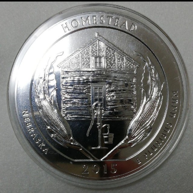 5オンス 銀 銀地金 ホームステッド 銀貨 ネブラスカ アメリカ コイン