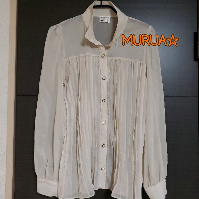 MURUA(ムルーア)のMURUA ブラウス シャツ 長袖 レディースのトップス(シャツ/ブラウス(長袖/七分))の商品写真
