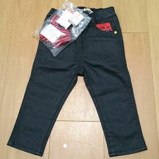 ジャンクストアー(JUNK STORE)の★新品★ジャンクストアー  ブラック パンツ 90★(パンツ/スパッツ)