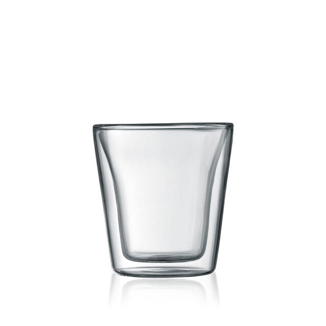 bodum(ボダム)のダブルウォールグラス 0.1リットル 4個 インテリア/住まい/日用品のキッチン/食器(グラス/カップ)の商品写真