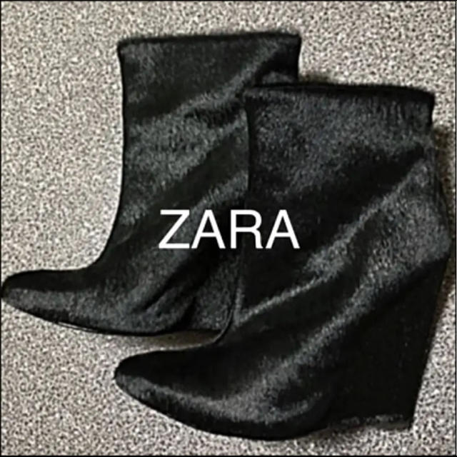 ZARA☆37☆ハラコ素材♡ブーツ♡(´∀｀*)