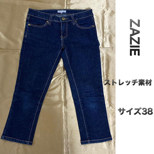 ZAZIE(ザジ)のZAZIE ザジ　クロップドパンツ　ジーンズ　スキニー　サイズ38 レディースのパンツ(クロップドパンツ)の商品写真