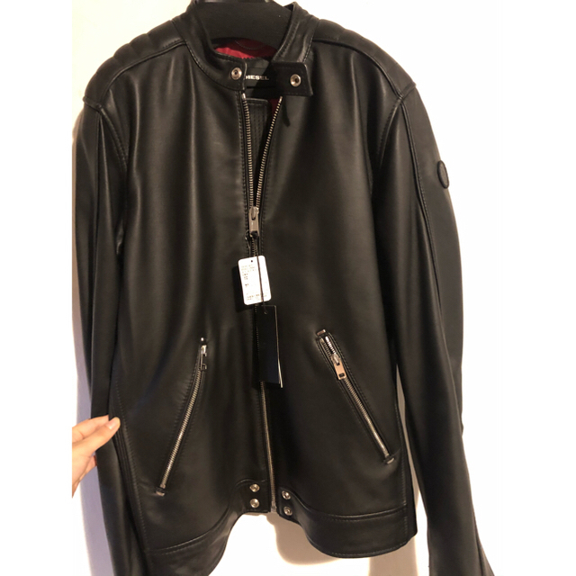 DIESEL - 未使用品!DIESEL レザージャケット L-QUAD JACKET の通販 by