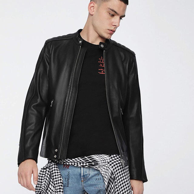 DIESEL - 未使用品!DIESEL レザージャケット L-QUAD JACKET の通販 by
