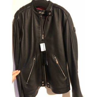 ディーゼル(DIESEL)の未使用品！DIESEL レザージャケット L-QUAD JACKET (ライダースジャケット)