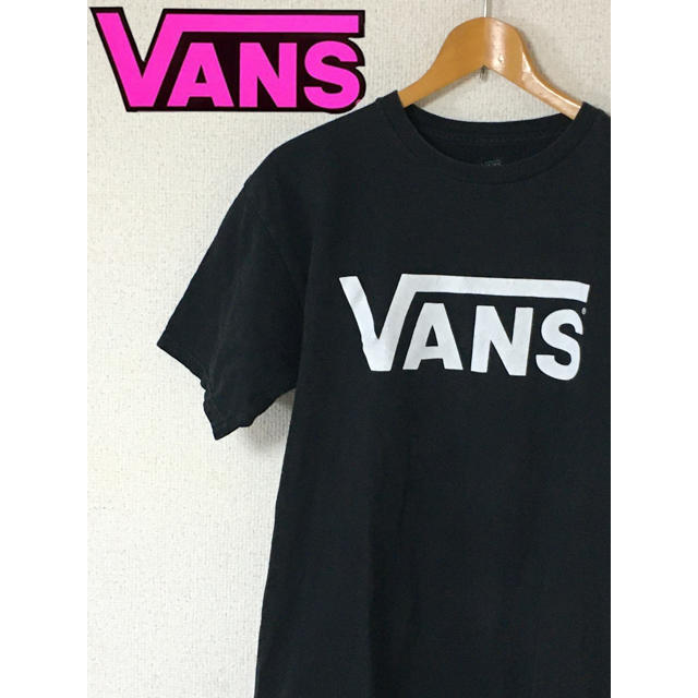 VANS(ヴァンズ)のバンズ　vans ロゴt ビッグロゴ　黒　M メンズのトップス(Tシャツ/カットソー(半袖/袖なし))の商品写真