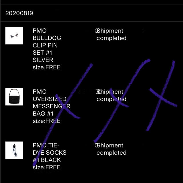 PEACEMINUSONE(ピースマイナスワン)のPMO OVERSIZED MESSENGER BAG #1 メンズのバッグ(ショルダーバッグ)の商品写真