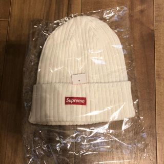 シュプリーム(Supreme)のSupreme Overdyed Beanie 白(ニット帽/ビーニー)