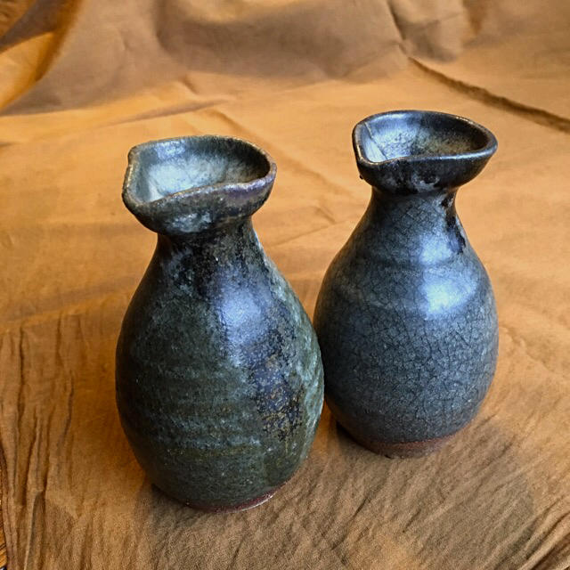 希少!経年70年以上 年代物 徳利 酒器 陶器 焼物 一輪挿し 花瓶 花器 骨董-