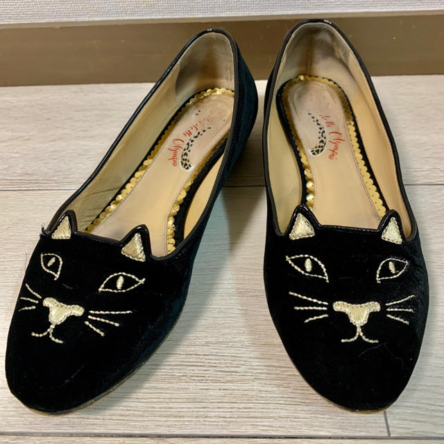 Charlotte Olympia(シャルロットオリンピア)の値下げ！シャーロットオリンピア　猫キティー　36 バレエシューズ レディースの靴/シューズ(バレエシューズ)の商品写真