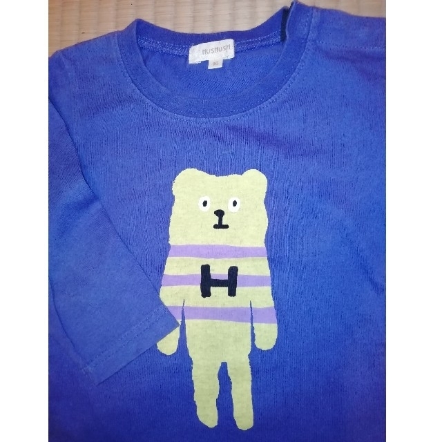 HusHush(ハッシュアッシュ)のワールド★HusHushハッシュアッシュ★青紫★90★ロングＴシャツ★カットソー キッズ/ベビー/マタニティのキッズ服男の子用(90cm~)(Tシャツ/カットソー)の商品写真