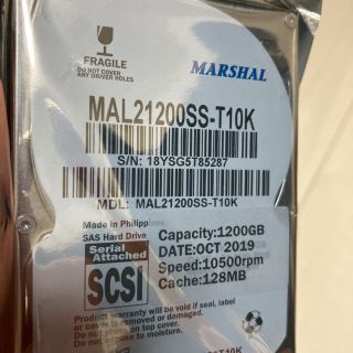 トウシバ(東芝)のmarshal toshiba 10k sas 2.5 hdd 1.2TB 2(PCパーツ)