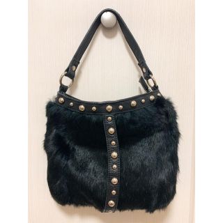 マウジー(moussy)の【moussy】ラビットファーbag🐰🖤(ハンドバッグ)