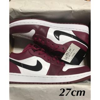 ナイキ(NIKE)のNIKE AIR JORDAN 1 LOW NOBLE RED 27cm(スニーカー)