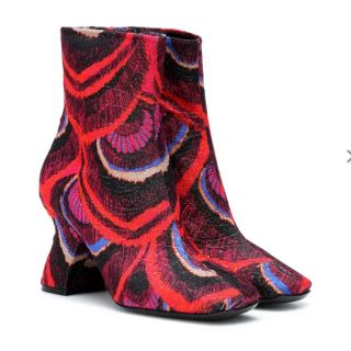週末限定値下げ!DRIES VAN NOTEN ジャガードショートブーツ38-www