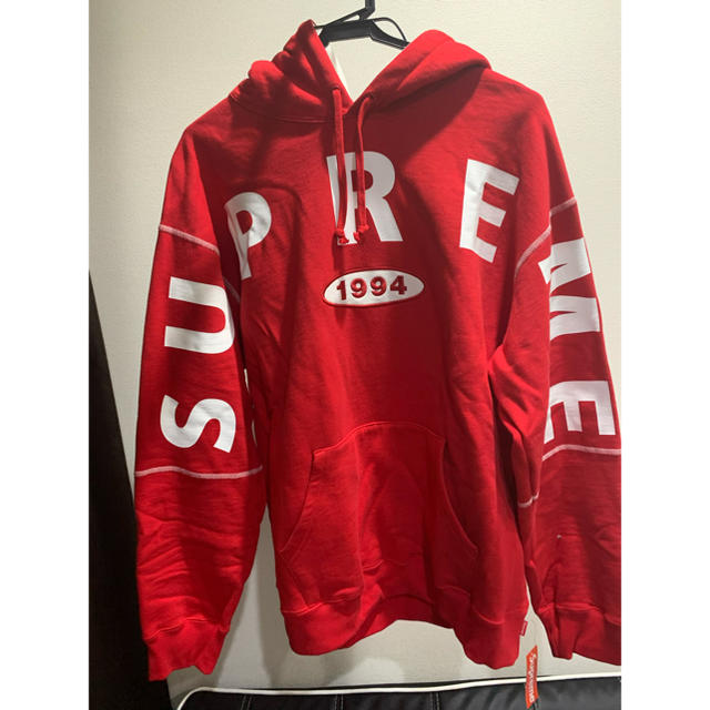 supreme spread logo hooded sweatshirt