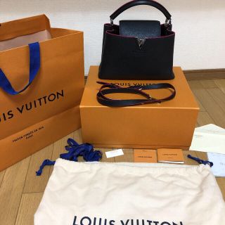 ルイヴィトン(LOUIS VUITTON)のお値下げ　ルイヴィトン  カプシーヌPM M42245 コバルト/フューシャ(ハンドバッグ)