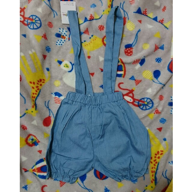 未使用☆ビッグリボンサロペット キッズ/ベビー/マタニティのキッズ服女の子用(90cm~)(パンツ/スパッツ)の商品写真