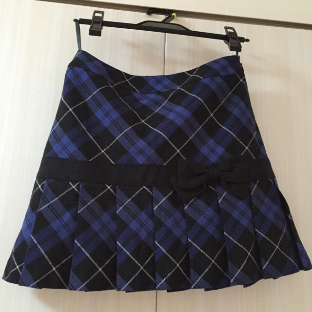 Feroux(フェルゥ)のferoux♡リボンチェックプリーツ レディースのスカート(ミニスカート)の商品写真