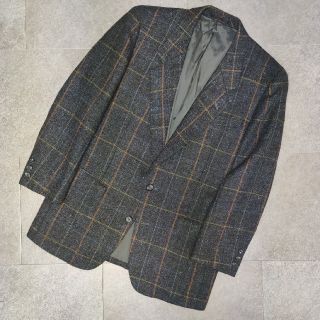 ランバン(LANVIN)の【LANVIN】 ヴィンテージ デザインテーラードJKT ツイード チェック柄(テーラードジャケット)