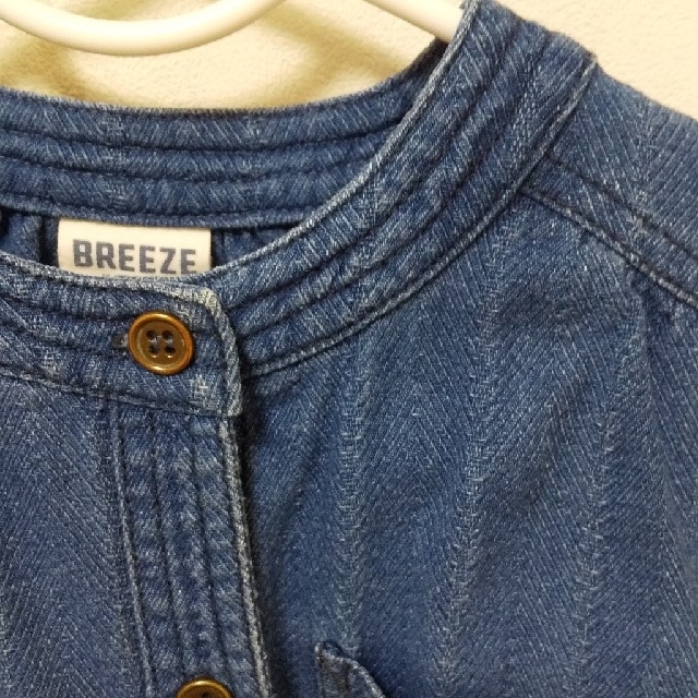 BREEZE(ブリーズ)のBREEZE  デニムワンピース♪ キッズ/ベビー/マタニティのキッズ服女の子用(90cm~)(ワンピース)の商品写真