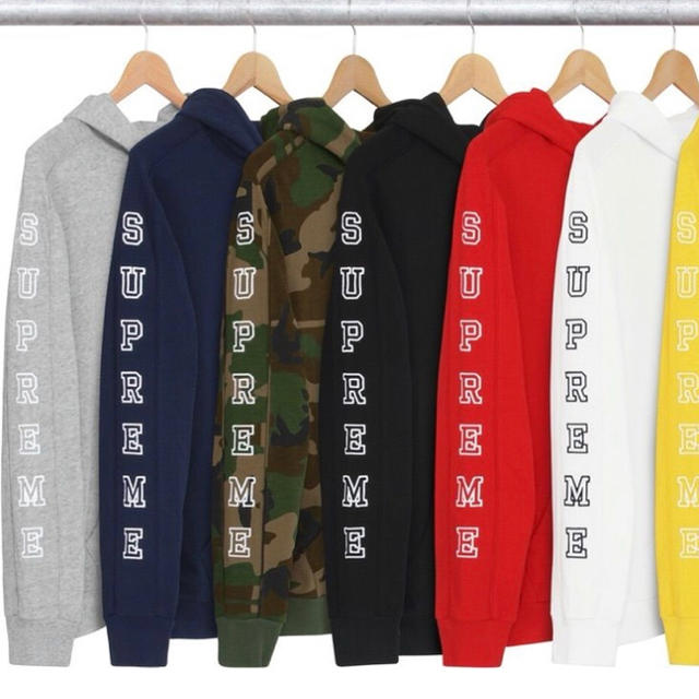 特典付！爆安！Supreme Hooded Sleeve Stripe Top