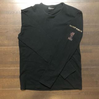 エンポリオアルマーニ(Emporio Armani)のエンポリオアルマーニ　ロングTシャツ　スワロフスキー(Tシャツ/カットソー(七分/長袖))