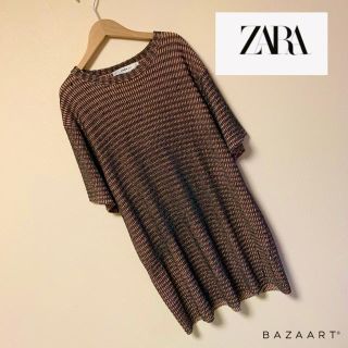 ザラ(ZARA)のZARA♡ラメニットビッグトップス(カットソー(半袖/袖なし))