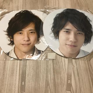 アラシ(嵐)の二宮和也　うちわ　2本セット　嵐(アイドルグッズ)