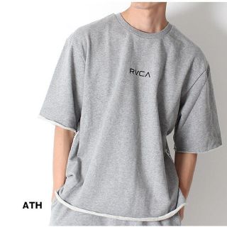 ルーカ(RVCA)の♡かるび♡様専用ルーカ　チビロゴ スウェット T グレーとホワイト(Tシャツ/カットソー(半袖/袖なし))