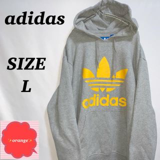 アディダス(adidas)の【人気】adidas アディダス ビッグ　トレフォイルロゴ　パーカー(パーカー)