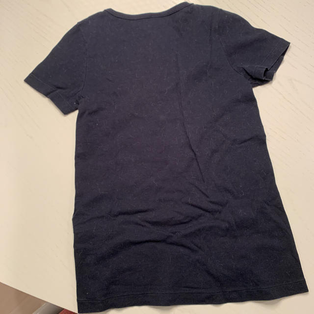 PETIT BATEAU(プチバトー)のプチバトー　ＶネックTシャツ　ネイビー レディースのトップス(Tシャツ(半袖/袖なし))の商品写真