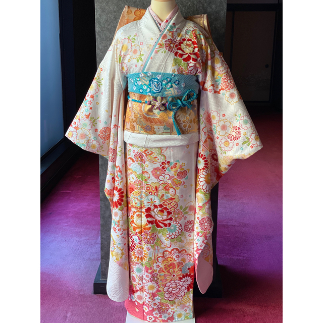 ブランド品専門の 新品 西陣織袋帯金駒刺繍、金箔、21点フルセットガード加工済 振袖 ブランド品専門の 新品 西陣織袋帯金駒刺繍、金箔、21点フルセットガード加工済 振袖