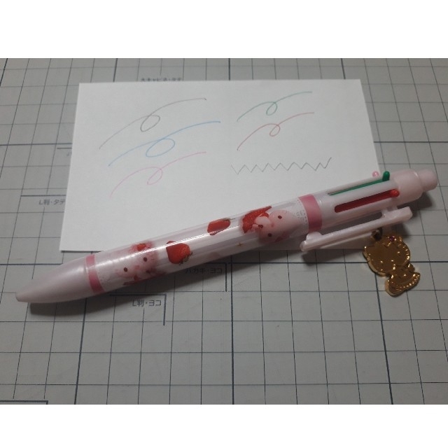 ハローキティ(ハローキティ)のキティ　5色ボールペン+シャープ インテリア/住まい/日用品の文房具(ペン/マーカー)の商品写真