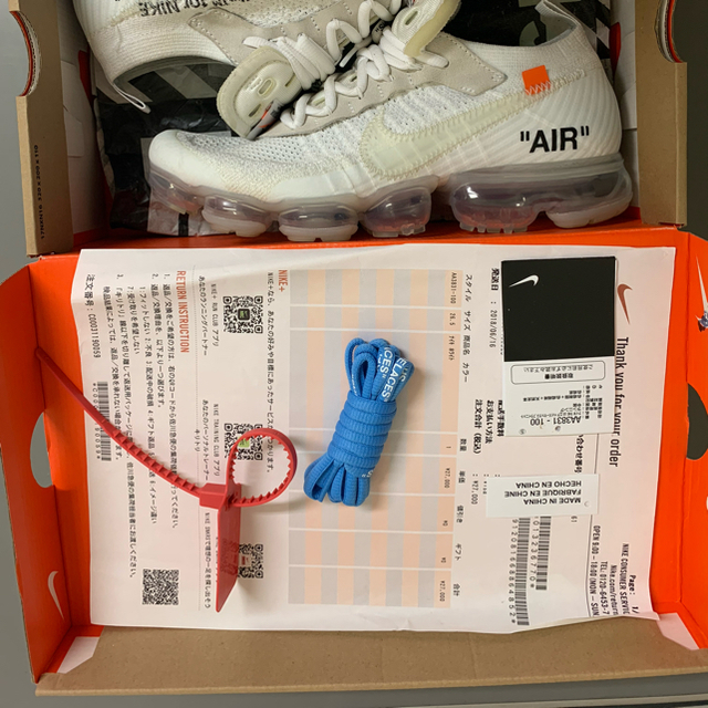 NIKE(ナイキ)のOff-White × Nike The 10 Air Vapormax Whi メンズの靴/シューズ(スニーカー)の商品写真