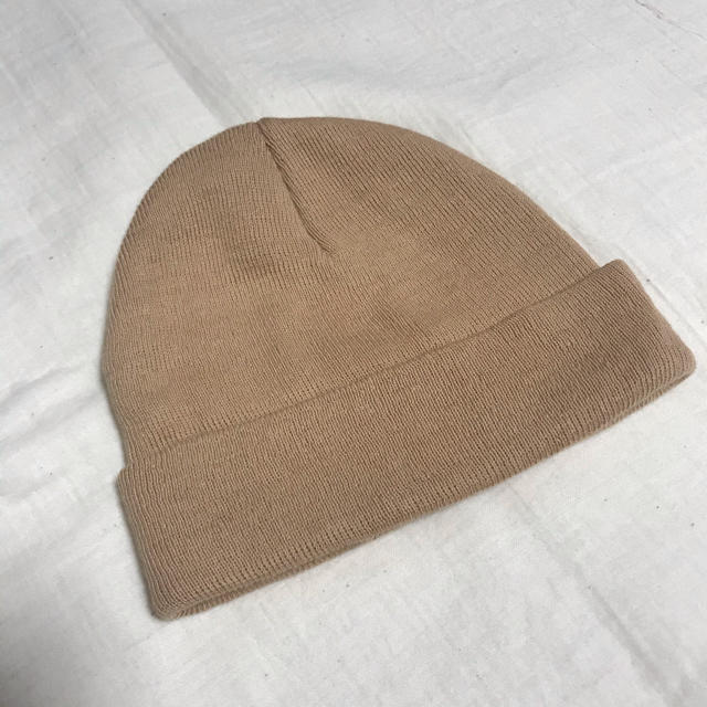 こどもビームス(コドモビームス)のほぼ新品✳︎kokokids ベビー　ビーニー beanie ベージュ キッズ/ベビー/マタニティのこども用ファッション小物(帽子)の商品写真