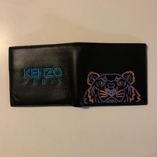 KENZO ケンゾー タイガーフェイス 折り財布 ブラック