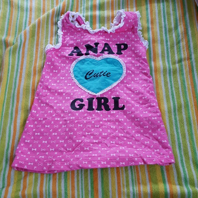 ANAP Kids(アナップキッズ)のANAPkids  タンクトップ90 キッズ/ベビー/マタニティのキッズ服女の子用(90cm~)(Tシャツ/カットソー)の商品写真