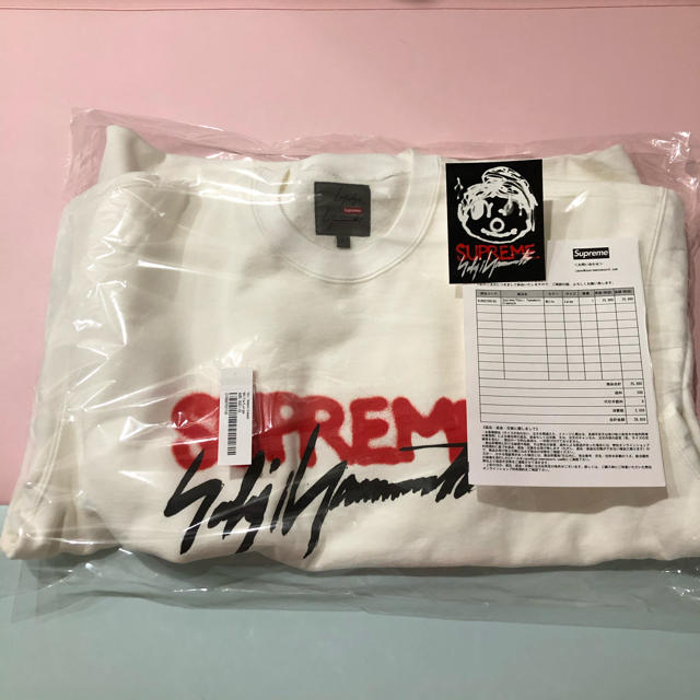 Supreme - Yohji Yamamoto Crewneck白サイズ