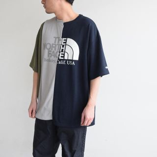 North face ノースフェイス パープルレーベル tシャツ アシンメトリー