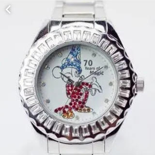 ディズニー(Disney)の【ソーサラーミッキー腕時計】ディズニー70周年 記念腕時計 ファンタジア ミニー(腕時計)