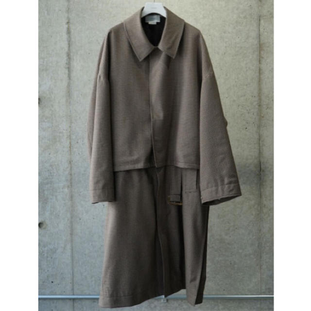yoke 3WAY BAL COLLAR SHARE COAT・チェック yoke 3WAY BAL COLLAR SHARE COAT・チェック
