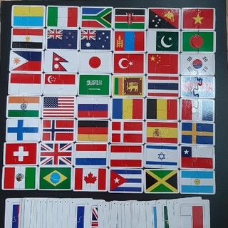 ガッケン(学研)の学研 パズル遊びで楽しく学べる！カード図鑑 世界の国旗(知育玩具)